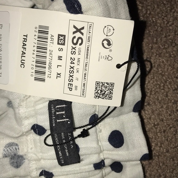 Zara shorts with blue polkadots - Picture 3 of 3